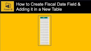 How to Create Fiscal Dates Table in Power BI  Power BI CalendarAuto Function [upl. by Yorker]