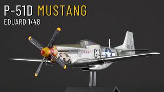 Eduard P51D MUSTANG USAAF  148 scale  Build Paint amp Weather [upl. by Adnil226]