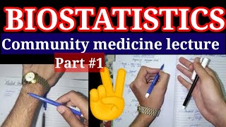 Biostatistics Community medicine lecture 1 community medicine made easy formula biostatistics [upl. by Nilhtac333]