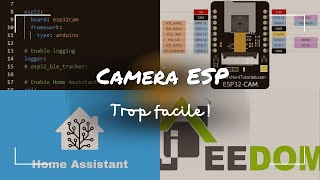 ESP Cam pas cher  Intégration facile dans Home Assistant et Jeedom avec ESPHome [upl. by Kcirednek]