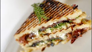 Brie Prosciutto Panini Sandwich – Bruno Albouze [upl. by Inattirb]