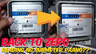 paano mag back to zero ng submeter [upl. by Morette]