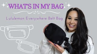 Whats In My Bag 2022  Lululemon Everywhere Belt Bag  Life Of Sacha [upl. by Ebag]