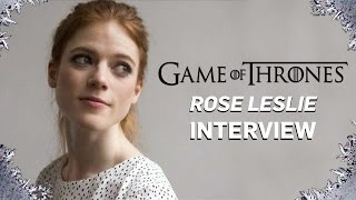 Game of Thrones Rose Leslie Interview [upl. by Itra]