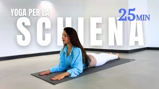 Yoga per la Schiena  Yoga per Dolore ai Lombari Sciatica Spalle e Collo  30 minuti [upl. by Hampton]