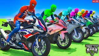 GTA 5  Crazy Ragdoll  Spiderman On Rainbow Bridge With Minions Funny Fails Compilations 1 [upl. by Nahej467]