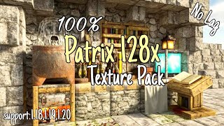 Minecraft 120119118 Shader Patrix 128x Texture Pack For Android [upl. by Tema38]