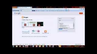 Tutorial  How to create a blog using google blogger [upl. by Madi]