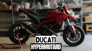 Ducati Hypermotard 821 First Look amp Exhaust Sound [upl. by Dnomra333]