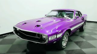 1969 Ford Mustang Shelby GT 500  Purple Colors 4K Video [upl. by Letsyrhc]