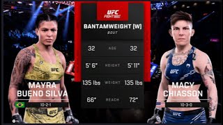 FULL FIGHT  Mayra Bueno Silva Vs Macy Chiasson UFC 303 [upl. by Peggie]