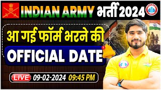 Indian Army भर्ती 2024 Army Official Update Army Online Form Age Limit Info By Dharmendra Sir [upl. by Melesa]