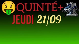 PRONOSTIC QUINTE DU JOUR JEUDI 21 SEPTEMBRE 2023 PMU [upl. by Ariek996]