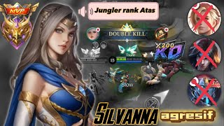 Cara mudah main silvanna jungle di mythic  build tersakit silvanna  mlbb [upl. by Caron]