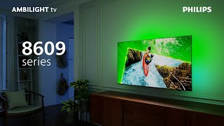 Philips 4K Ambilight TV 8609  LED  Dolby Atmos [upl. by Claresta]