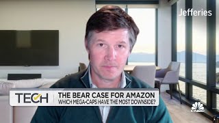 Amazon shares could have further to fall says Jefferies Brent Thill [upl. by Koorb]