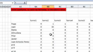 turnos en excel 3 paso a paso turnos en excel [upl. by Uzzia]