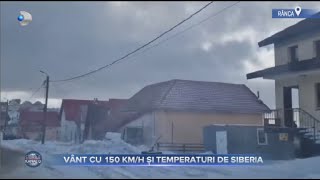 Stirile Kanal D  Vant cu 150kmh si temperaturi de Siberia  Editie de seara [upl. by Etem347]