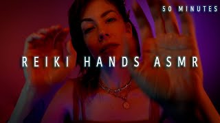 Reiki Hands ASMR  50 Minutes  Clear Stress amp Align  Heal While You Sleep [upl. by Guibert]