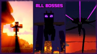 Minecraft All Bosses [upl. by Lengel]