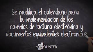 Cambios en el Calendario 2024 para implementación de factura electrónica y documentos equivalentes [upl. by Britton]