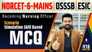 ScenarioSimulation Skill  Practice Based MCQ 416 NORCET6 MAINS  DSSSB  ESIC  By Akki sir [upl. by Yran]