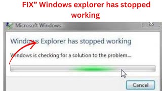 How to windows explorer has stopped fix the problem [upl. by Hollie]