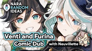 Venti and Furina Comic Dub Barbatos and Focalors with Neuvillette [upl. by Folger684]