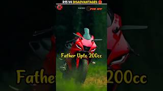 Disadvantage of R15 V4 🔥🏍️  2024  Father Upto 200cc yamaha r15v4 shortvideo trending ￼ [upl. by Edy336]