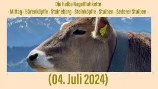 Nagelfluhkette  vom Miitag bis zum Sederer Stuiben 04 Juli 2024 [upl. by Hairahs687]