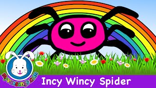 Incy Wincy Spider Nursery Rhymes with Lyrics  MyVoxSongs [upl. by Selbbep]