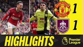 Amdouni Equaliser Secures HUGE Point at Old Trafford  HIGHLIGHTS  Manchester United 11 Burnley [upl. by Armalda]