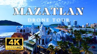 4k Aerial Drone tour of Mazatlan Mexico [upl. by Terena900]