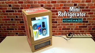 How to Make Mini Refrigerator at Home  Low Cost Fridge [upl. by Santa]