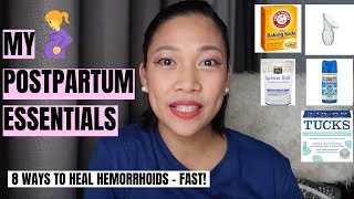 My Postpartum Essentials  How I remove Hemorrhoids FAST [upl. by Lody147]