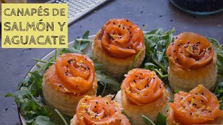 Canapés de salmón y aguacate [upl. by Ziza353]