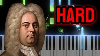 Haendel  Sarabande  PIANO HARD [upl. by Nairdna402]