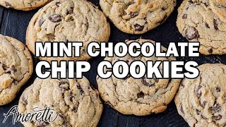 How to Make Mint Chocolate Chip Cookies  Perfect Chocolate Chip Cookie Recipe [upl. by Allerym]