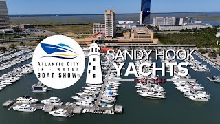 Sandy Hook Yachts at the 2024 Atlantic City InWater Boat Show  Sea Fox Lineup [upl. by Guibert]