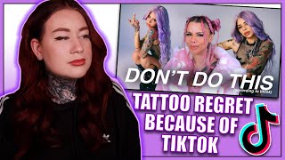 Tattoo Enthusiast Reacts To I REGRET MY TATTOOS… because of TikTok  Snitchery [upl. by Enyale]