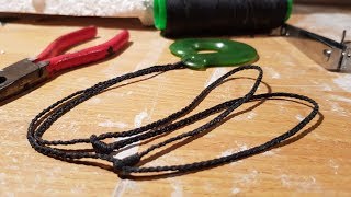 How I Make or Replace a Necklace Cord for a Pounamu Pendant [upl. by Ennaisoj]