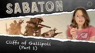 American Reacts to Sabaton Cliffs of Gallipoli Part 1 [upl. by Hairam]