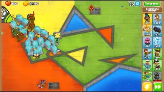 boomerang monkey only challenge in btd6 [upl. by Ihab]