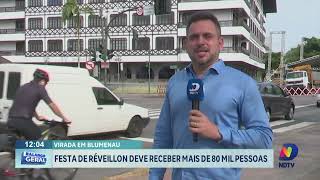 Festa de Réveillon em Blumenau deve receber mais de 80 mil pessoas [upl. by Aihsila]