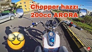 CHOPPER HAZZI 200cc ARORA  MotoVlog 39 [upl. by Ettenoj]