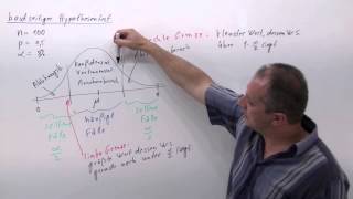 Beidseitiger Hypothesentest über Tabelle berechnen  W2011 [upl. by Aniret890]