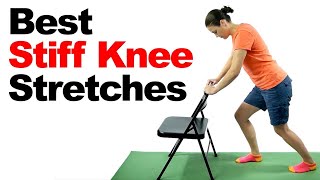 10 Easy Stiff Knee Pain Relief Stretches [upl. by Aiselad61]