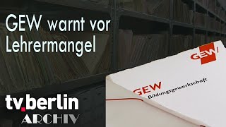 GEW warnt vor Lehrermangel [upl. by Noiramaj]