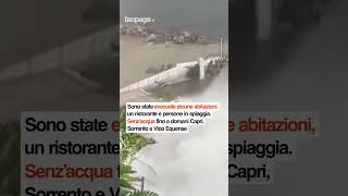 Castellammare di Stabia esplode una conduttura le immagini impressionanti [upl. by Nanny]