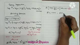 Maxwell Boltzmann Statistics derivation Explanation in Tamil [upl. by Palla]